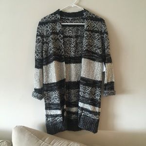 Thin knit cozy cardigan